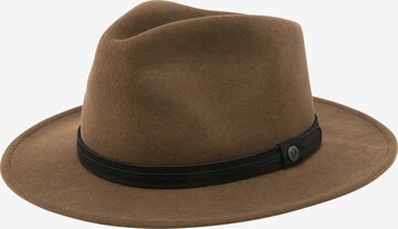bugatti Hat in Brown: front