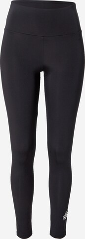 ADIDAS PERFORMANCE Skinny Sportbroek in Zwart: voorkant