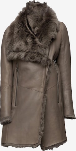 VESPUCCI BY VSP Winter Coat 'Elena' in Brown: front
