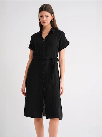 Robe-chemise MixRay en noir