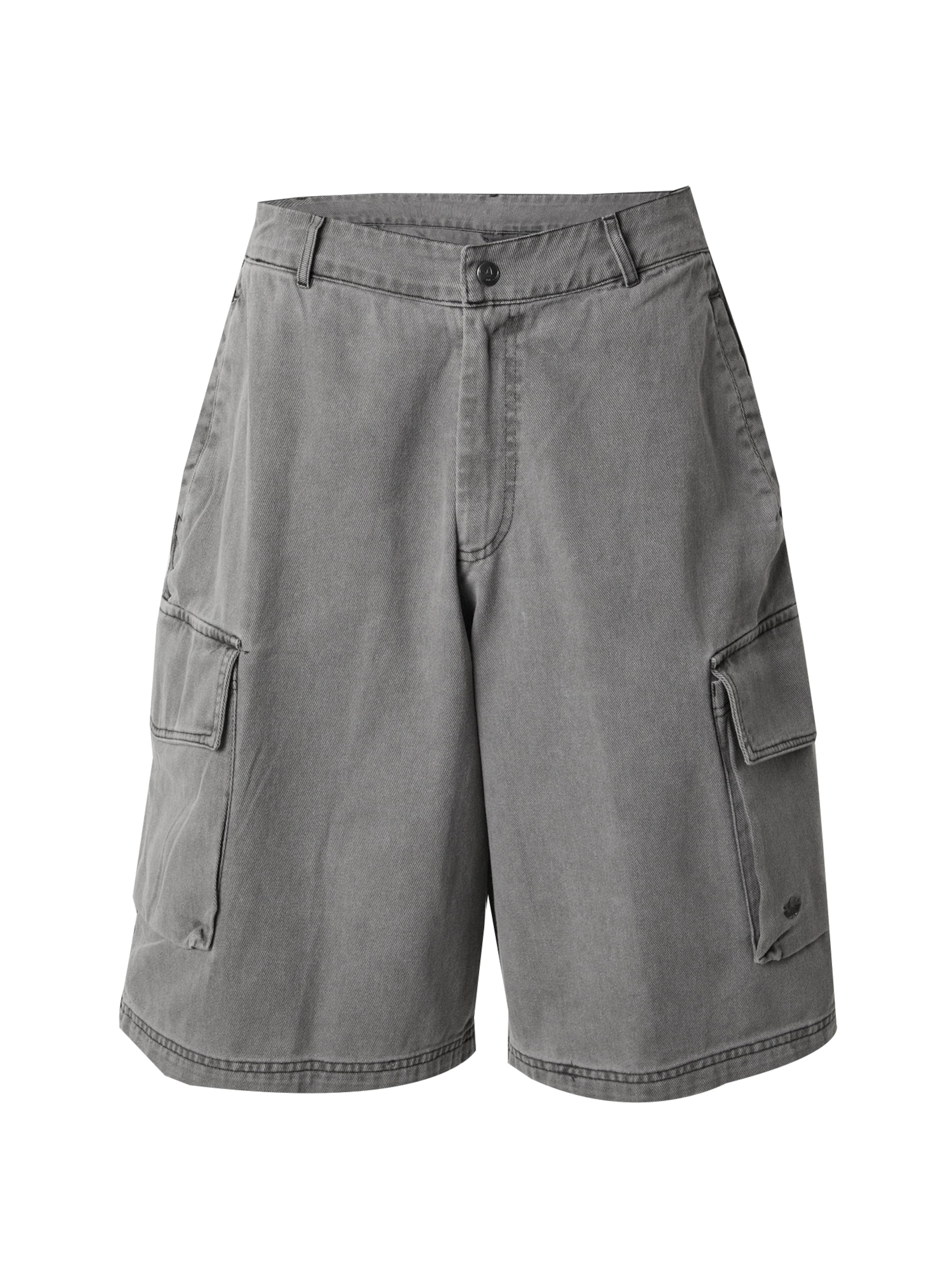 ADIDAS ORIGINALS Vrečasti Kargo hlače | siva barva: sprednja stran