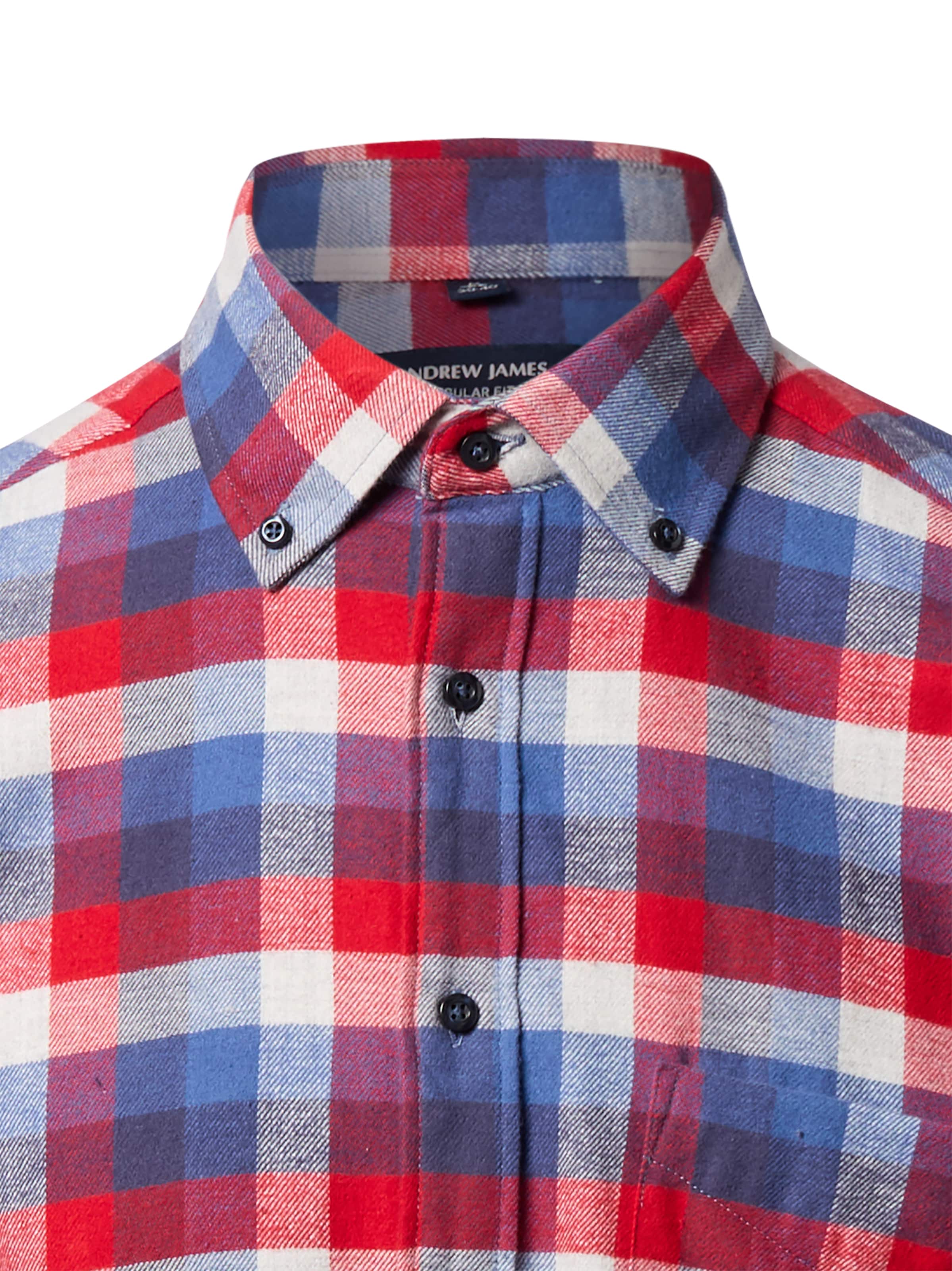 Andrew James Regular fit Button Up Shirt in Blue