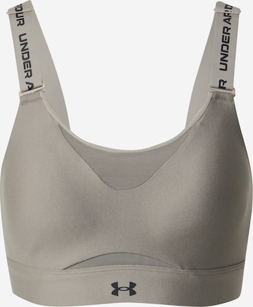 UNDER ARMOUR Bustier Sport bh 'Infinity' in Grijs: voorkant