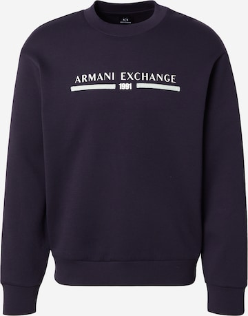ARMANI EXCHANGE Collegepaita värissä sininen: etupuoli