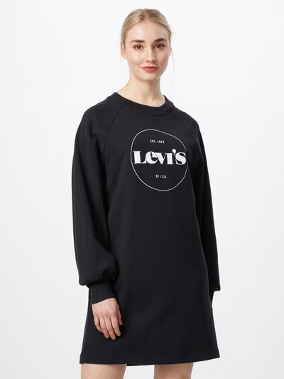 LEVI'S Šaty 'FRANNIE' - černá / bílá, Model/ka