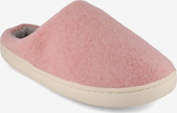 Fluffys Hausschuh 'Luxora Damen Hausschuhe, rosé' in Pink: Vorderseite