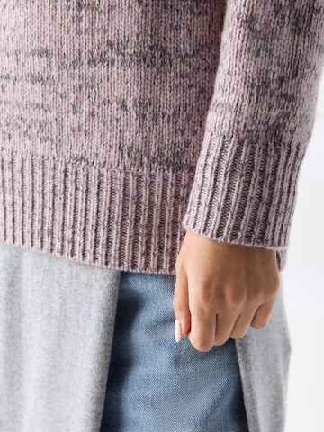 GOBI Cashmere Tröja 'Unisex Mouline Cashmere Sweater' i rosa