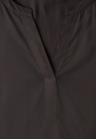STREET ONE Split Neck Tunika in Braun