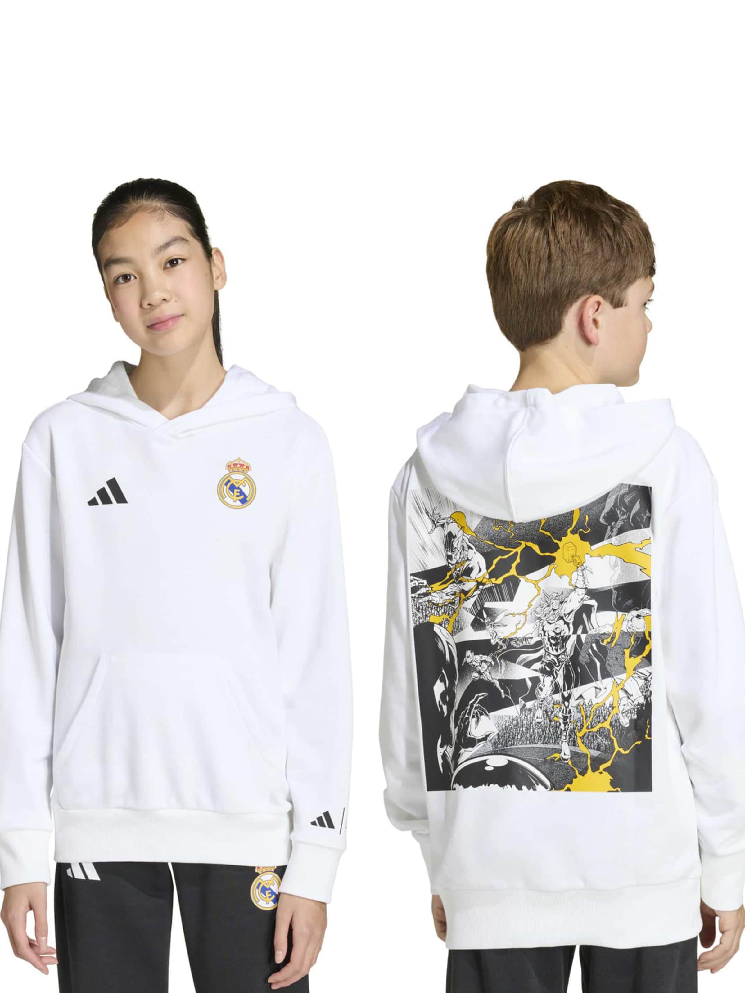 ADIDAS PERFORMANCE - Camiseta deportiva 'Real Madrid Avengers' en blanco: frente