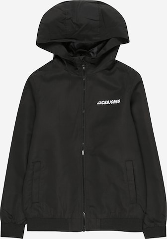 Veste mi-saison 'Rush' Jack & Jones Junior en noir : devant