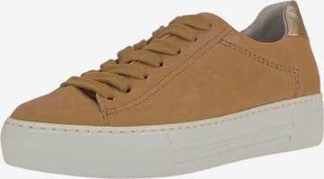 Baskets basses GABOR en beige : devant
