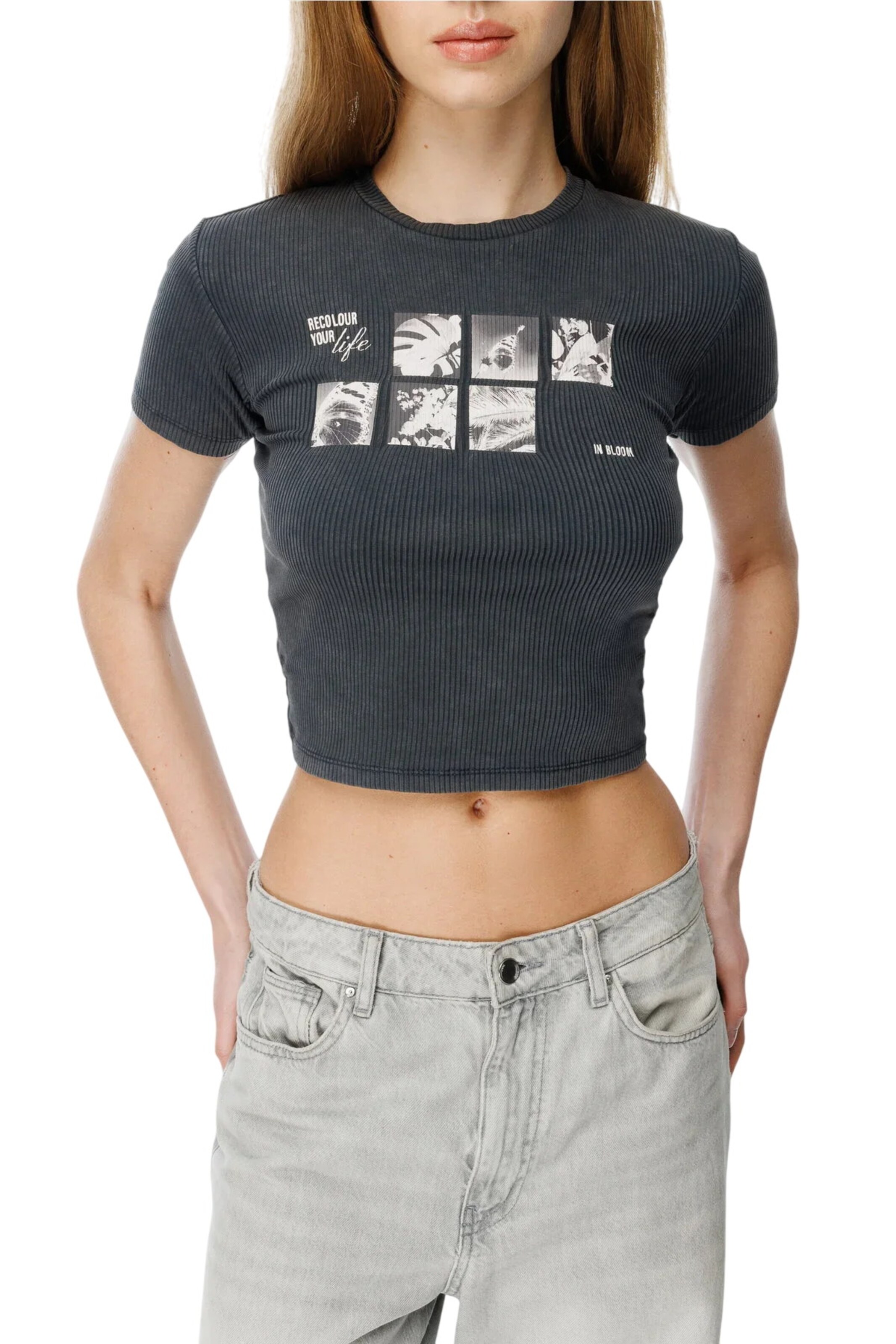 Alexa Dash Shirt in Grijs: voorkant