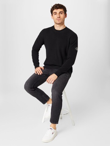 Calvin Klein Jeans Pullover in Schwarz