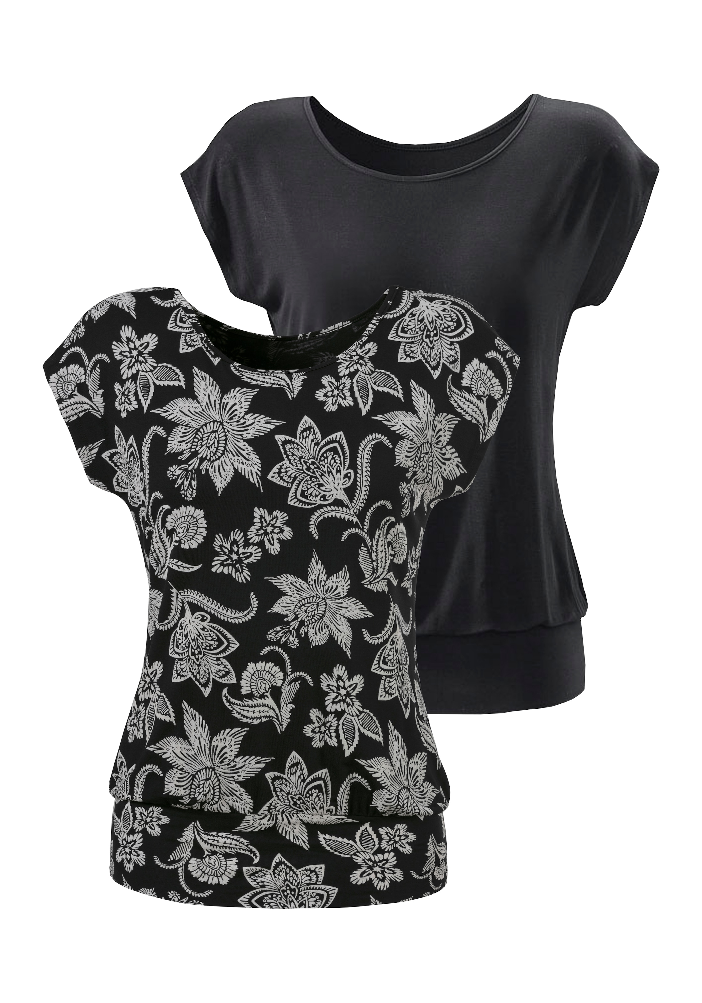 LASCANA Koszulka w kolorze czarny: przód