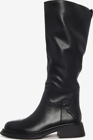 Bottes CESARE GASPARI en noir : devant