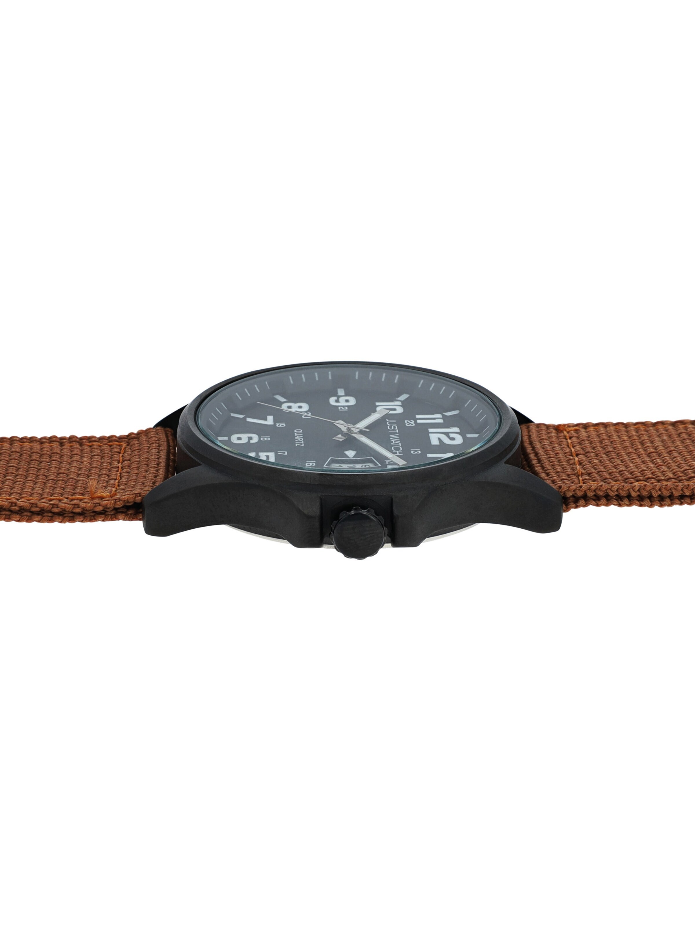 Just Watch Analog Watch 'Caius, Datumsanzeige' in Brown