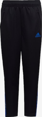 ADIDAS PERFORMANCE Slim fit Workout Pants in Black: front