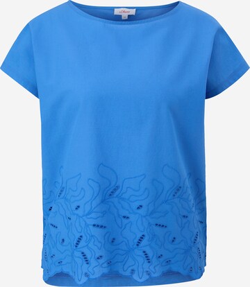 s.Oliver Shirt in Blauw: voorkant