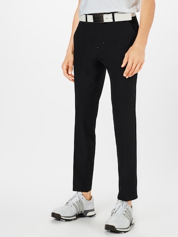 Slimfit Pantaloni sport de la ADIDAS GOLF pe negru: față