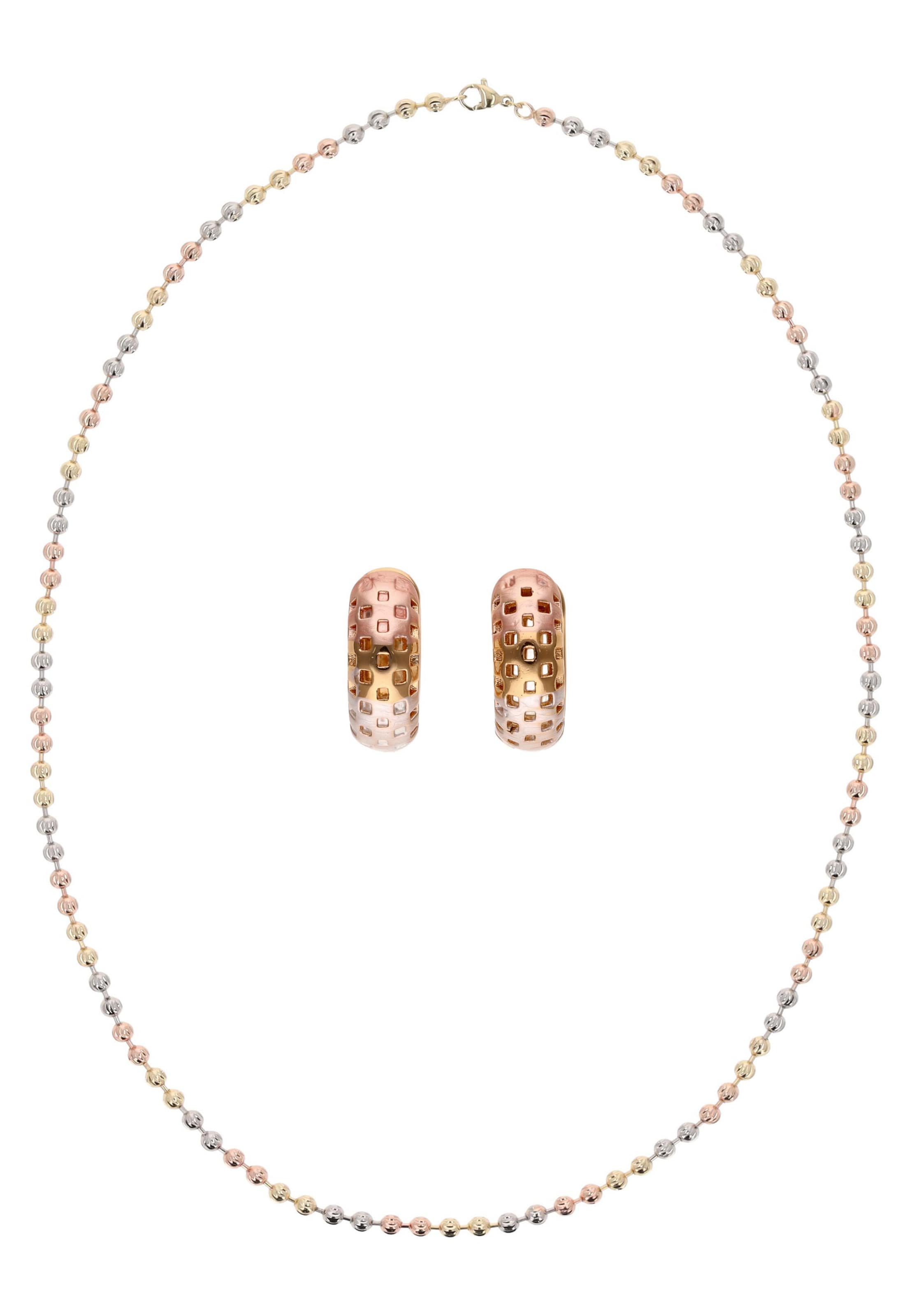 faina Conjuntos de bijuteria em ouro / cor-de-rosa, Vista do artigo