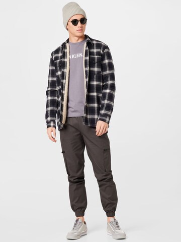 River Island Tapered Cargo Pants in Brown