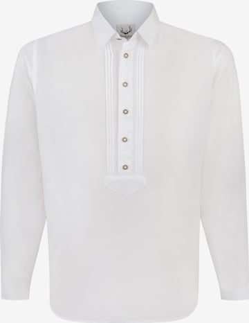STOCKERPOINT Comfort fit Traditional Button Up Shirt 'Juan' in White: front