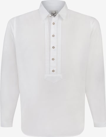 STOCKERPOINT - Ajuste confortable Camisa tradicional 'Juan' en blanco: frente