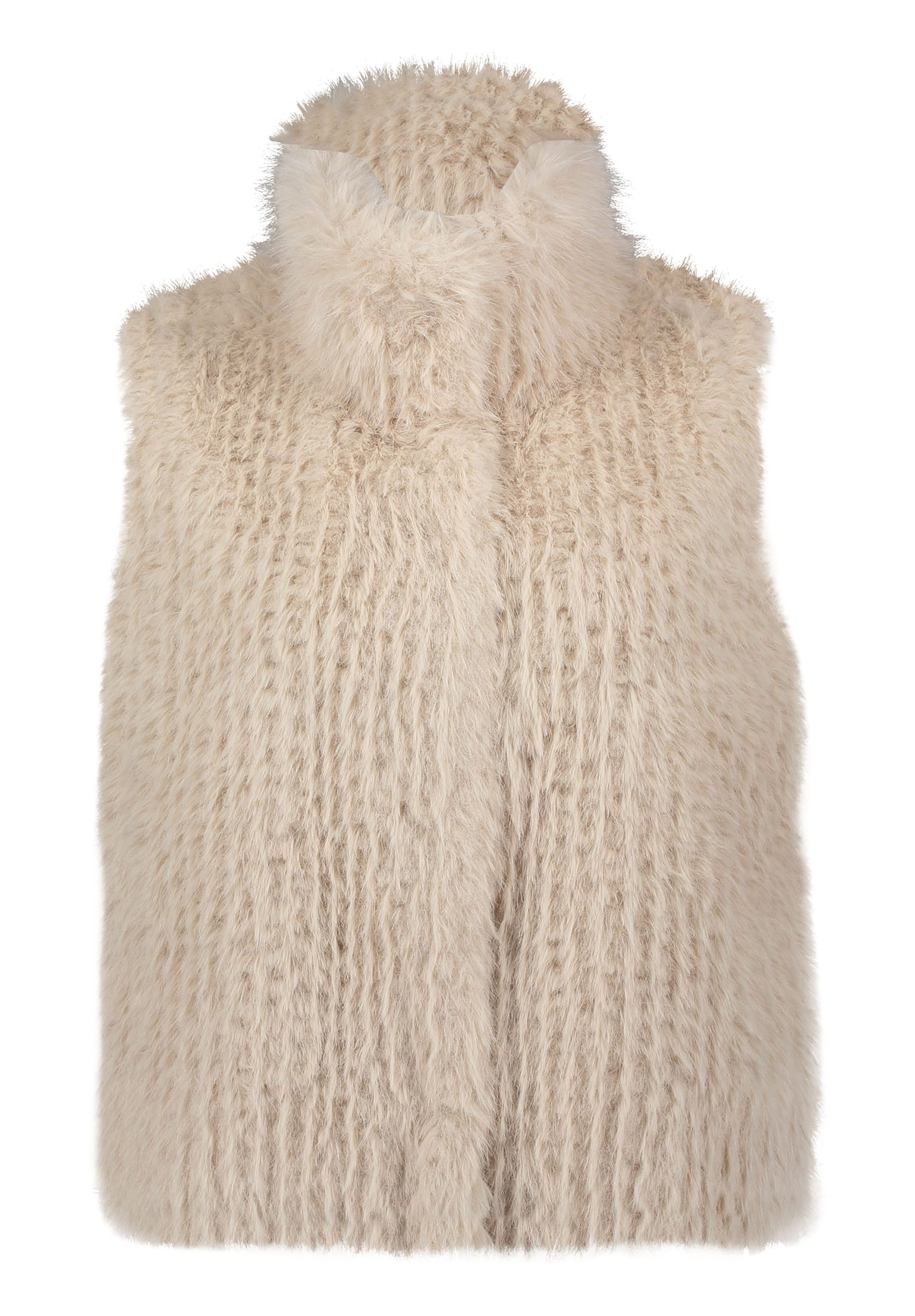 Amber & June Vest in Beige: front