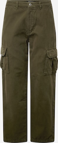 Wide Leg Pantalon cargo 'NEIVA' Pegador en vert : devant