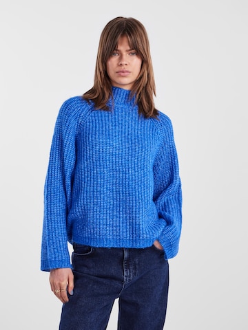 PIECES Пуловер 'Nell' в синьо: отпред