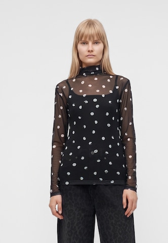 T-shirt Lala Berlin en noir : devant