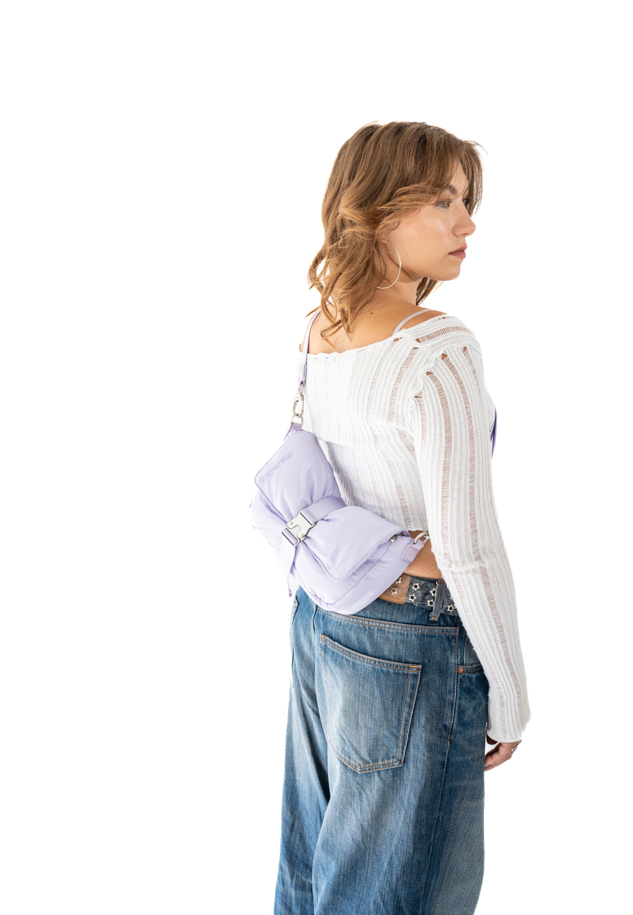 Expatrié Torba za čez ramo 'Bobby' | vijolična barva: sprednja stran