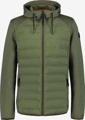 ICEPEAK Athletic fleece jacket 'ARZBERG' in Green: front