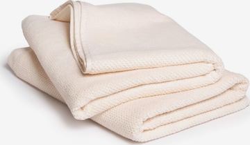 Herzbach home Duschtücher Spa 70x140 im 2er SET, Flächengewicht 525 gsm in Beige: Vorderseite