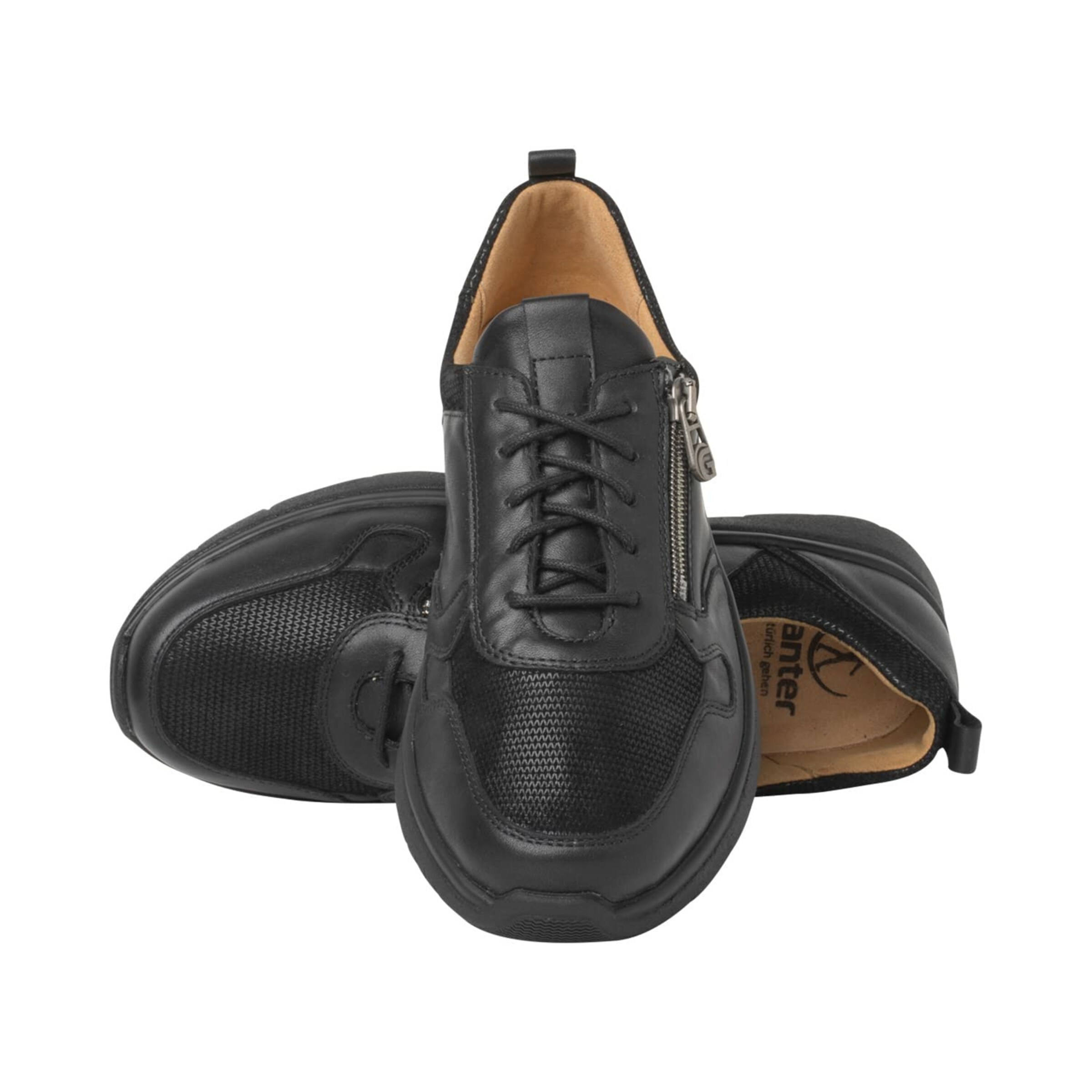 Ganter Veterschoen in Zwart