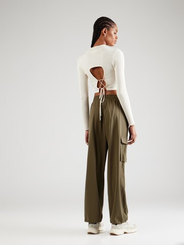 ONLY Wide leg Cargo Pants 'Cashi' in Green