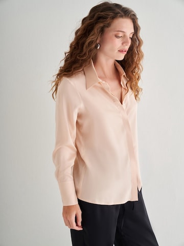 SILK & CASHMERE Shirt in Roze
