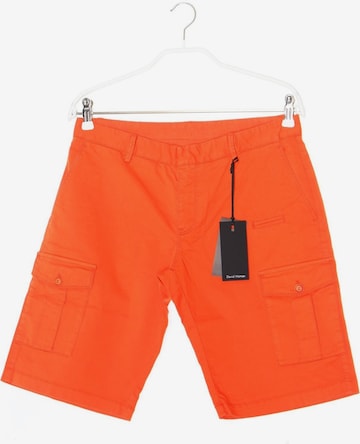 DAVID NAMAN Shorts in 31-32 in Orange: front