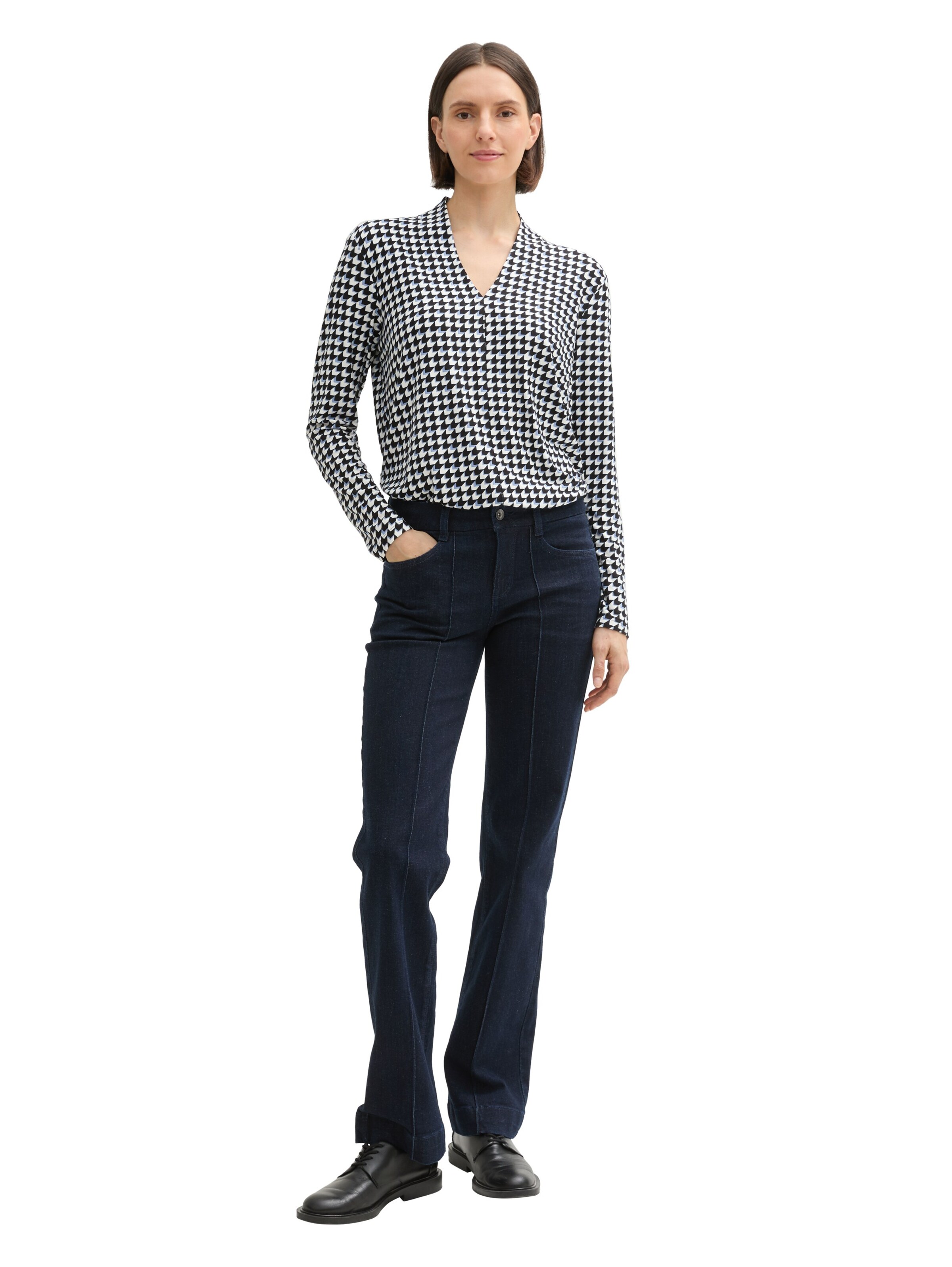 TOM TAILOR Bluse in Blau