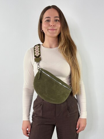 lePelou - Riñonera 'ONDA large' en verde