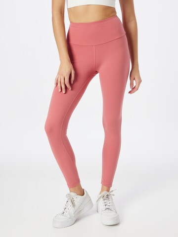 ADIDAS SPORTSWEAR - Skinny Calças de desporto 'Essentials' em vermelho: frente