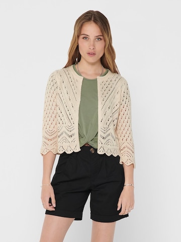 JDY Knit Cardigan 'Sun' in Beige: front