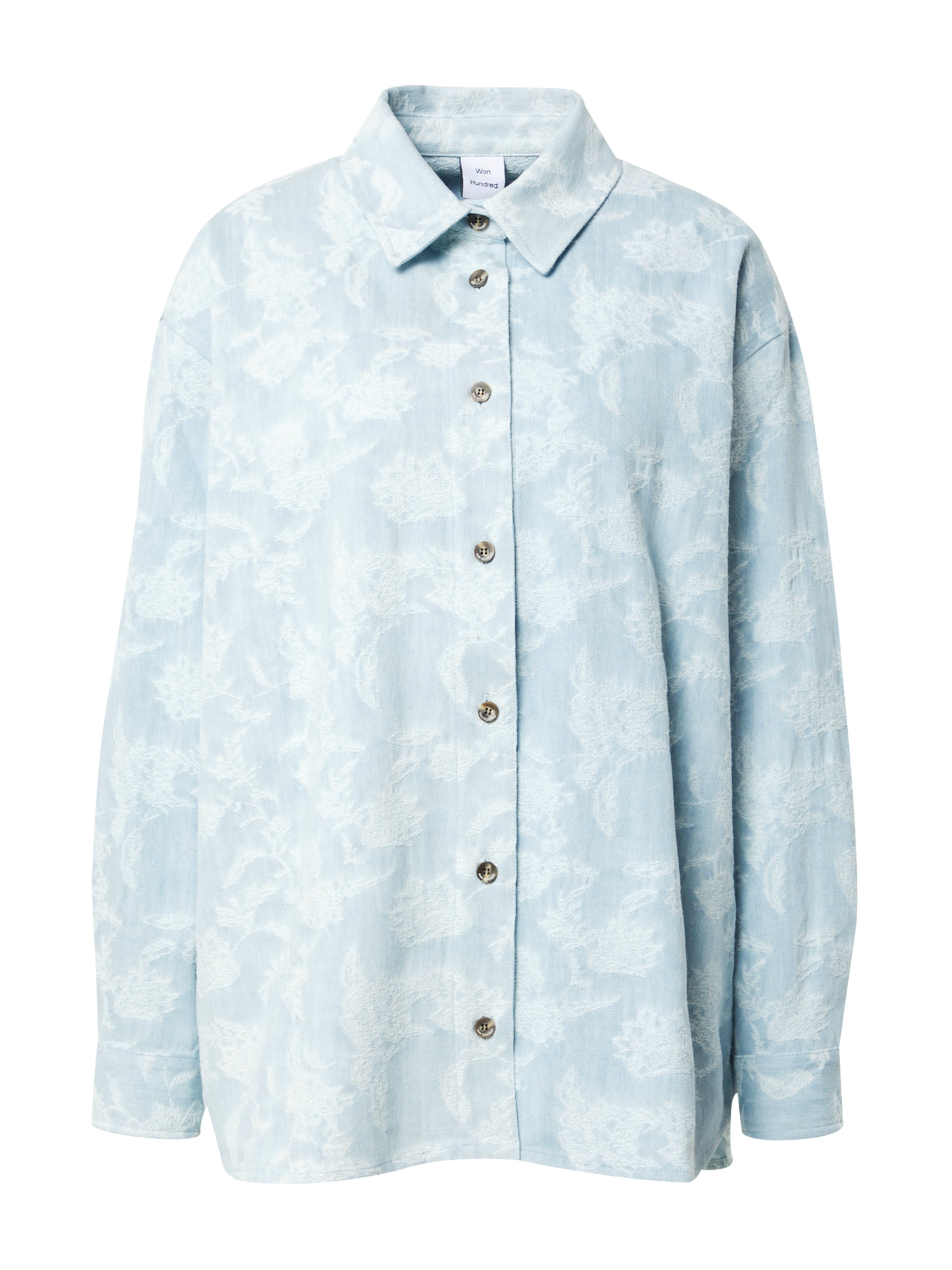 Won Hundred Блуза в синьо: отпред