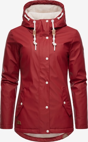 Ragwear Weatherproof jacket 'Marge' in Red: front