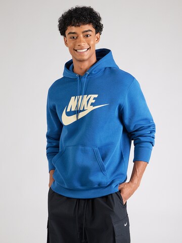 Nike Sportswear Sweatshirt 'CLUB' in Blue: front