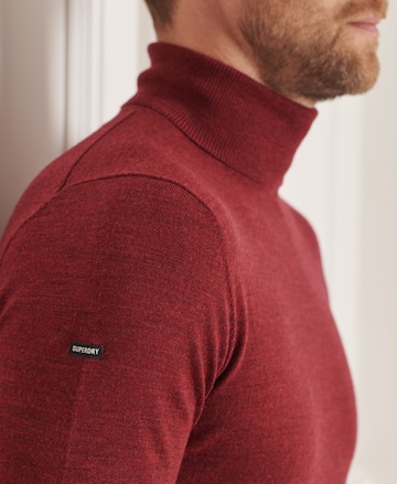 Superdry Regular fit Sweater 'Studios Merino' in Red