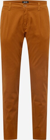 Pantalon à pince 'Cam' Only & Sons en marron : devant