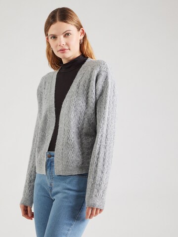 ABOUT YOU Strickjacke 'Pina' in Grau: Vorderseite