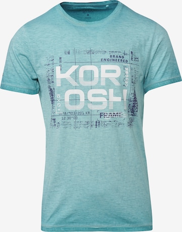 Maglietta di KOROSHI in blu: frontale