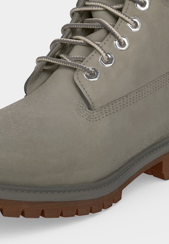 pilka TIMBERLAND Auliniai batai su raišteliais 'HERITAGE 6 INCH'